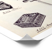 Poster Matériel de rasage pour hommes, tiré d'un catalogu (Coin)
