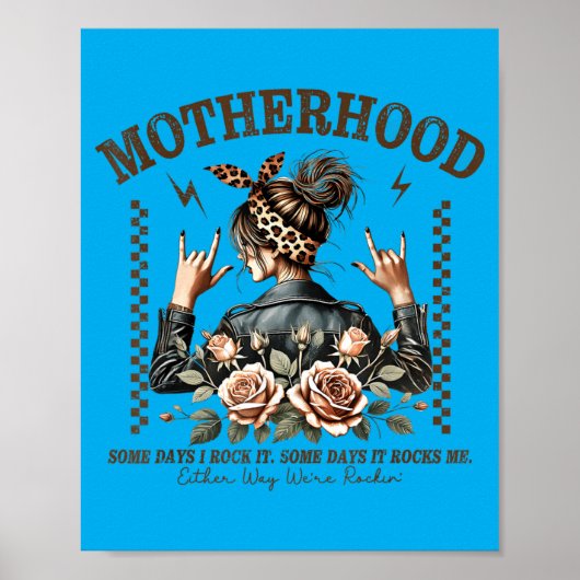 Poster Maternité Rétro Mère De Rock Maman Maman Drôle De (Devant)