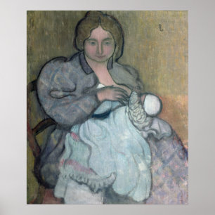 Poster Maternity with a White Dress