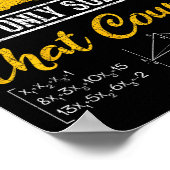 Poster Math Amusant Math Geek Math Le Seul Sujet Qui Comp (Coin)