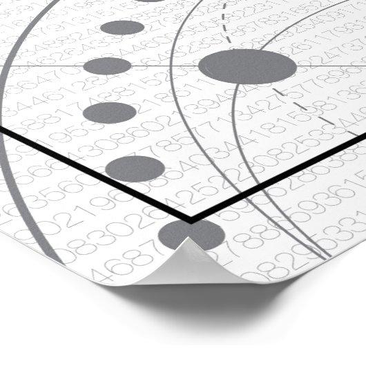 Poster Math Art - Infinité (Coin)