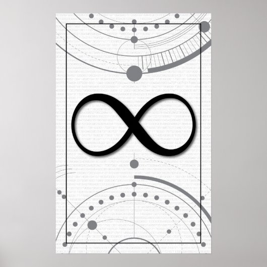 Poster Math Art - Infinité (Devant)