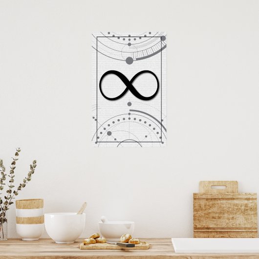 Poster Math Art - Infinité (Cuisine)