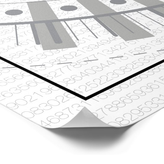 Poster Math Art - Intégral (Coin)