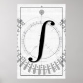 Poster Math Art - Intégral (Devant)