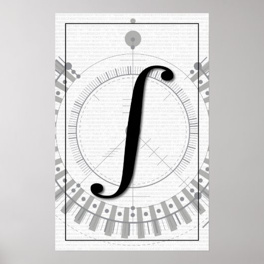 Poster Math Art - Intégral (Devant)