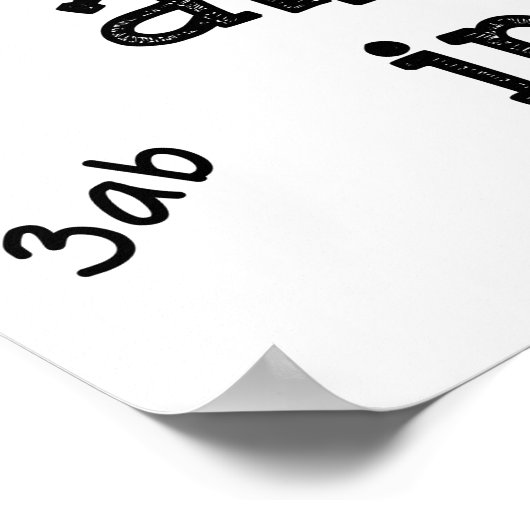 Poster Math avant alphabet (Coin)