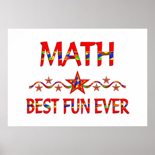 Poster Math Best Fun (Devant)