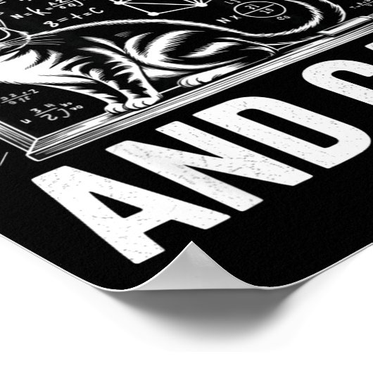 Poster Math Cat Lover Funny Math Teacher I Love Math And  (Coin)