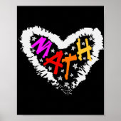 Poster Math Coeur Math Enseignant Coeur (Devant)