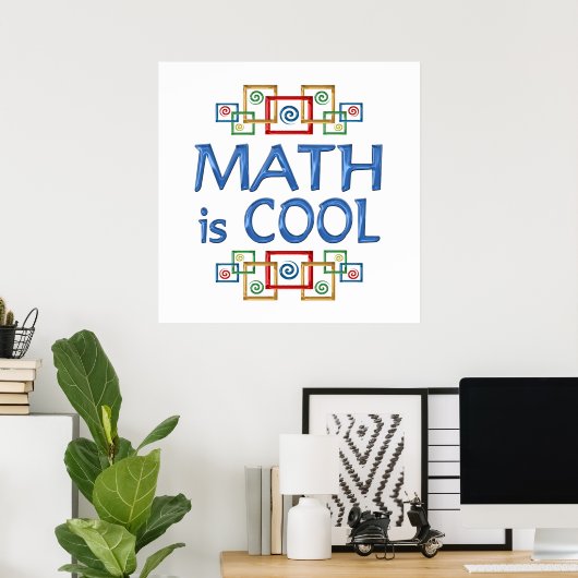 Poster Math cool (Bureau à domicile)