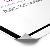 Poster math de la méthode FOIL (Coin)