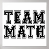 Poster Math d'équipe (Devant)