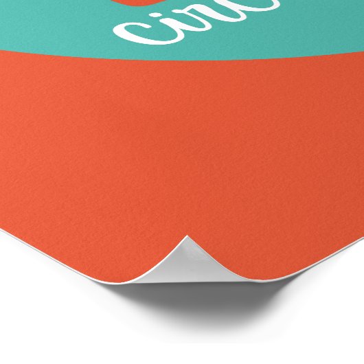 Poster Math drôle Geek Pie Pun Retro Typographie de cuisi (Coin)