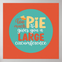 Math drôle Geek Pie Pun Retro Typographie de cuisi