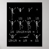 Poster Math Enseignant équation Squelette Étudiants en ma (Devant)