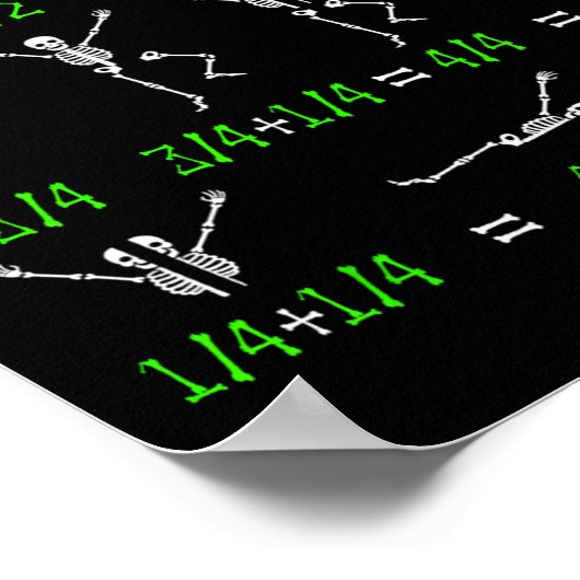 Poster Math Enseignant équation Squelette Étudiants en ma (Coin)