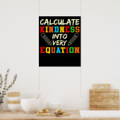 Poster Math Enseignant Kindness Mathématiques Mathématiqu (Cuisine)