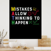 Poster Math Enseignant Math Math Autoriser Happen (Cuisine)