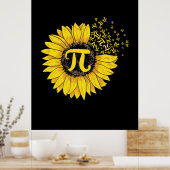 Poster Math Enseignant Pi Numéro Tournesol (Cuisine)