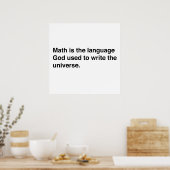 Poster Math est dieux (Cuisine)