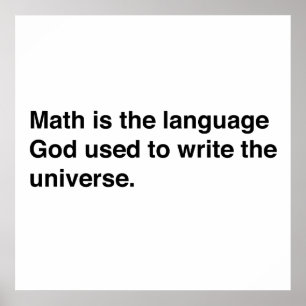 Poster Math est dieux