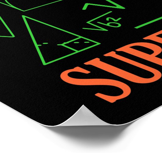 Poster Math Est Superpower Enseignant Mathématiques Mathé (Coin)