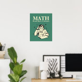 Poster MATH est un abus mental envers les humains - Humou (Bureau à domicile)