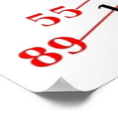 Poster MATH Fibonacci nombres Pascals triangle (Coin)