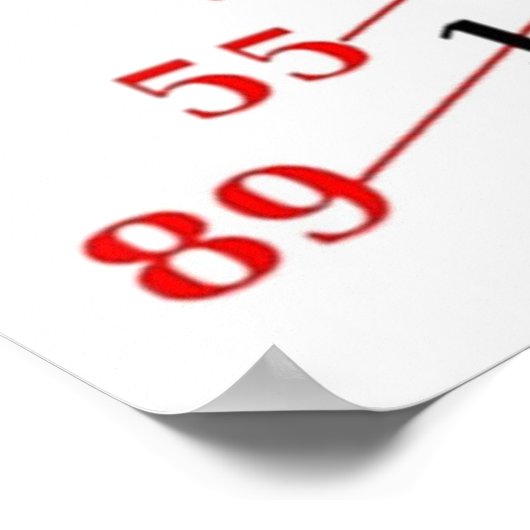 Poster MATH Fibonacci nombres Pascals triangle (Coin)