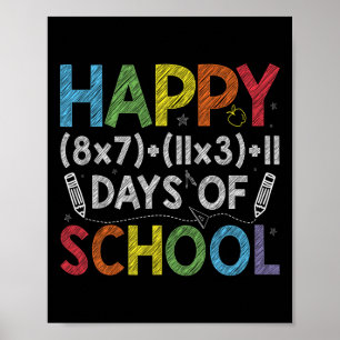 Poster Math Formula 100 Jours D'École Drôle Enseignant Ma