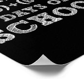 Poster Math Formula 100 Jours D'École Garçons Filles Thé (Coin)