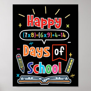 Poster Math Formula 100 Jours D'École Joyeux 100E Jour De