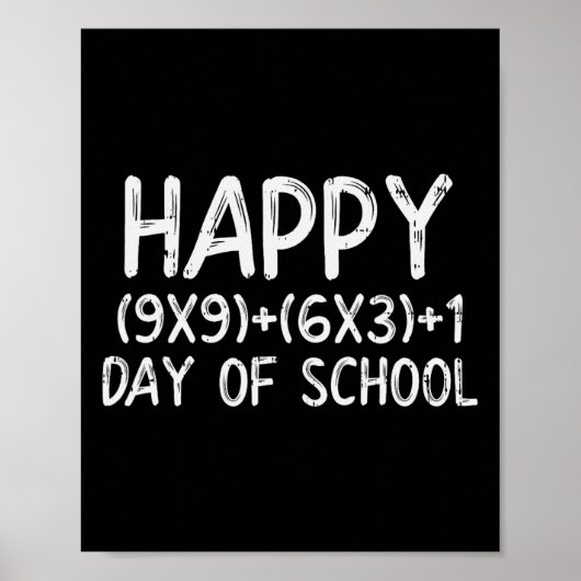 Poster Math Formula Heureux 100 Jours D'École 100E Jour T (Devant)