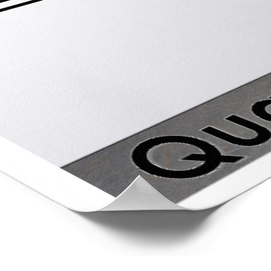 Poster math formule quadratique (Coin)