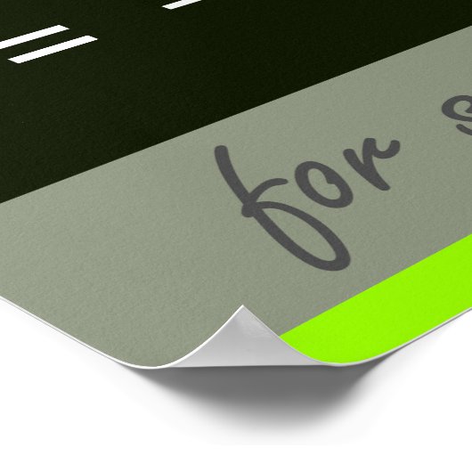 Poster math formule quadratique (Coin)