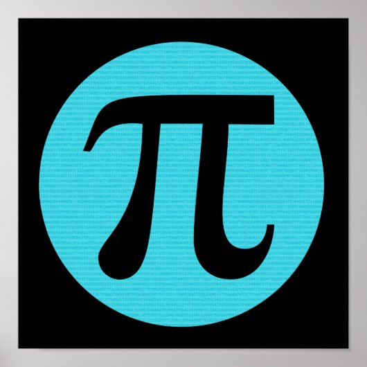 Poster Math geek Pi (Devant)