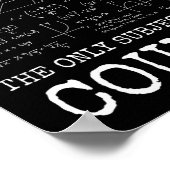 Poster Math La Seule Matière Qui Compte Prof Drôle (Coin)