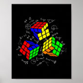 Poster Math Lover Cuber Speed Cubing Puzzles Funny Cube G (Devant)