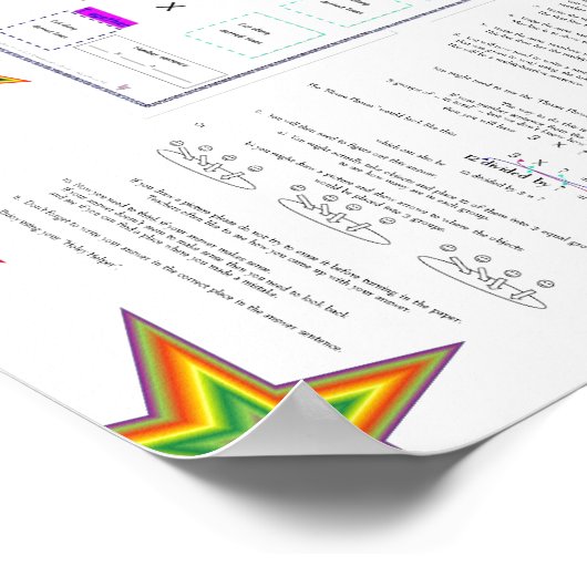 POSTER MATH.MULT.133 HOLEY HELPER POSTER.STARS (Coin)