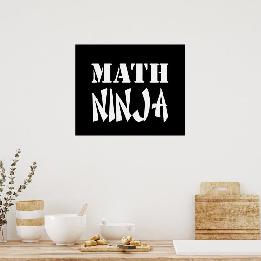Poster Math Ninja (Cuisine)