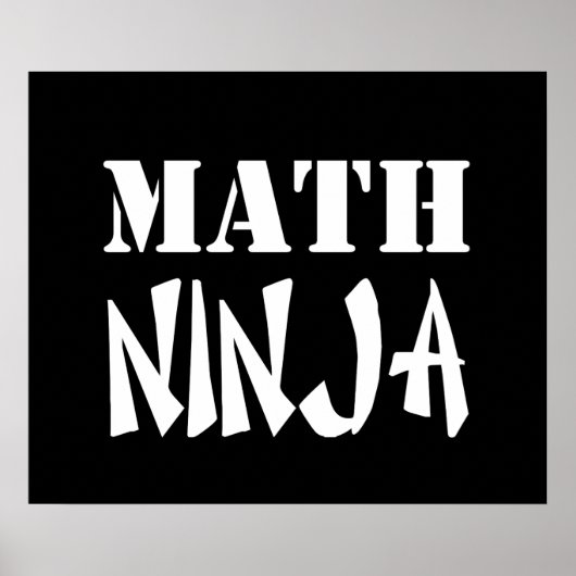 Poster Math Ninja (Devant)