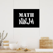 Poster Math Ninja (Cuisine)
