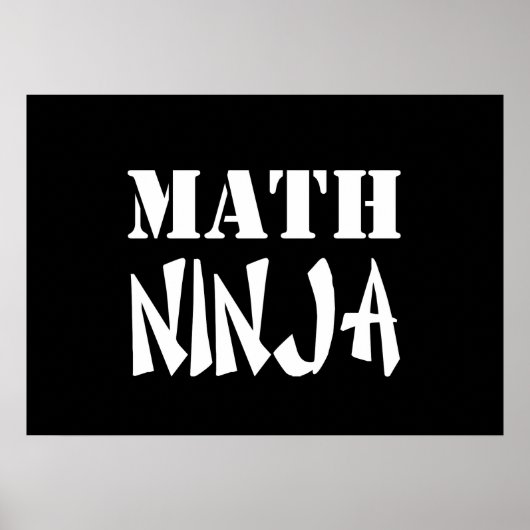 Poster Math Ninja (Devant)