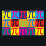 Poster Math Pop Art<br><div class="desc">Math Pop Art. Si Math est votre passe-temps, votre profession ou votre obsession, montrez-le avec de grands t-shirts math, des tasses, des autocollants, et plus encore. Ce sont aussi de grands cadeaux pour d'autres fans de maths !</div>