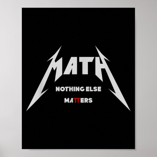 Poster Math - Rien d'Autre _ Drôle Edgy Mathématique (Devant)