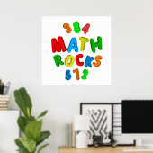 POSTER MATH ROCKS (Bureau à domicile)