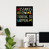 Poster Math Student Mistakes Mathematics Maths Teacher (Bureau à domicile)