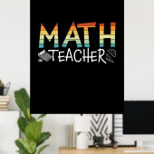 Poster Math Teacher (Bureau à domicile)