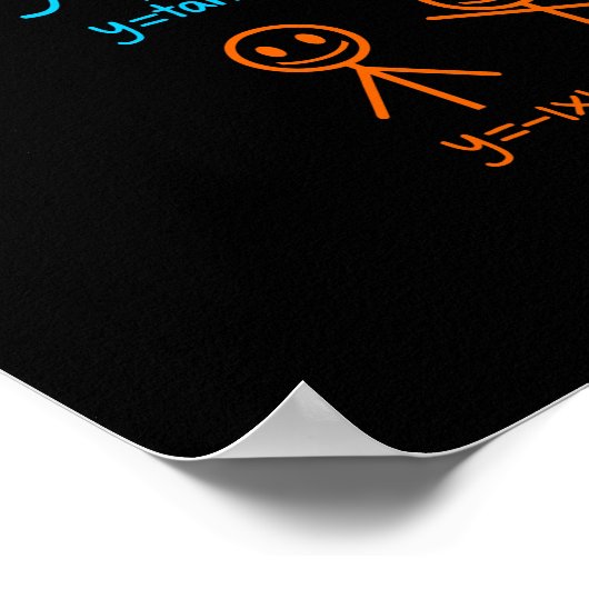 Poster Math Teacher Dance Equation mathématique (Coin)